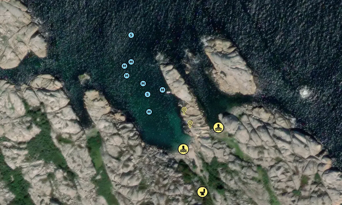 Satelite image of Svennerfyr stranda