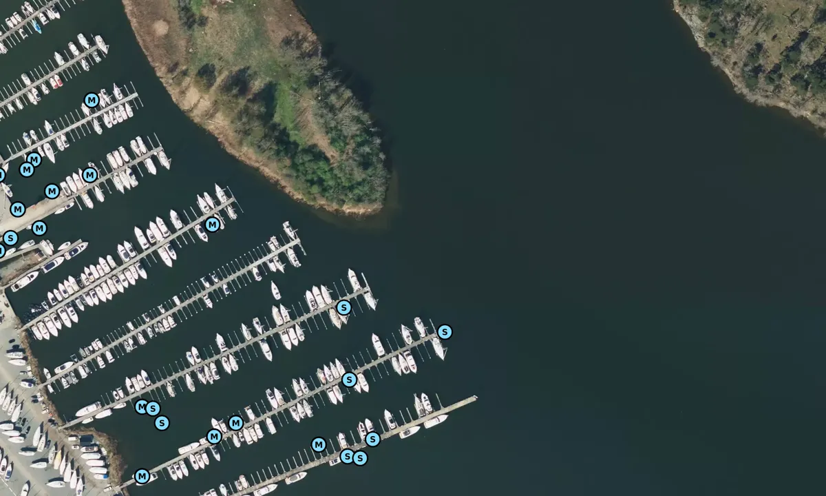 Satelite image of Svinninge marina