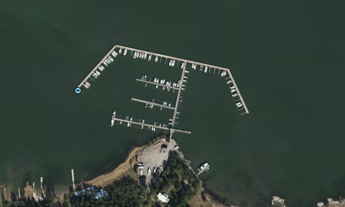 Satelite image of Svinön venesatama