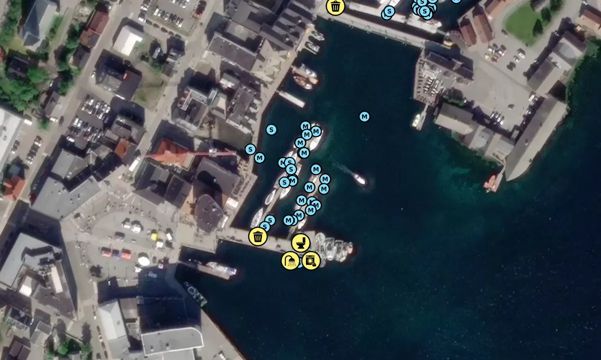 Satelite image of Svolvær Gjestehavn