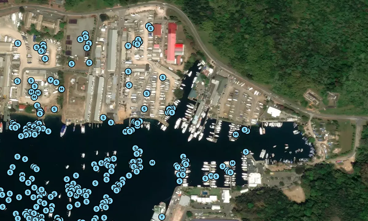 Satelite image of Sweet Water Marina
