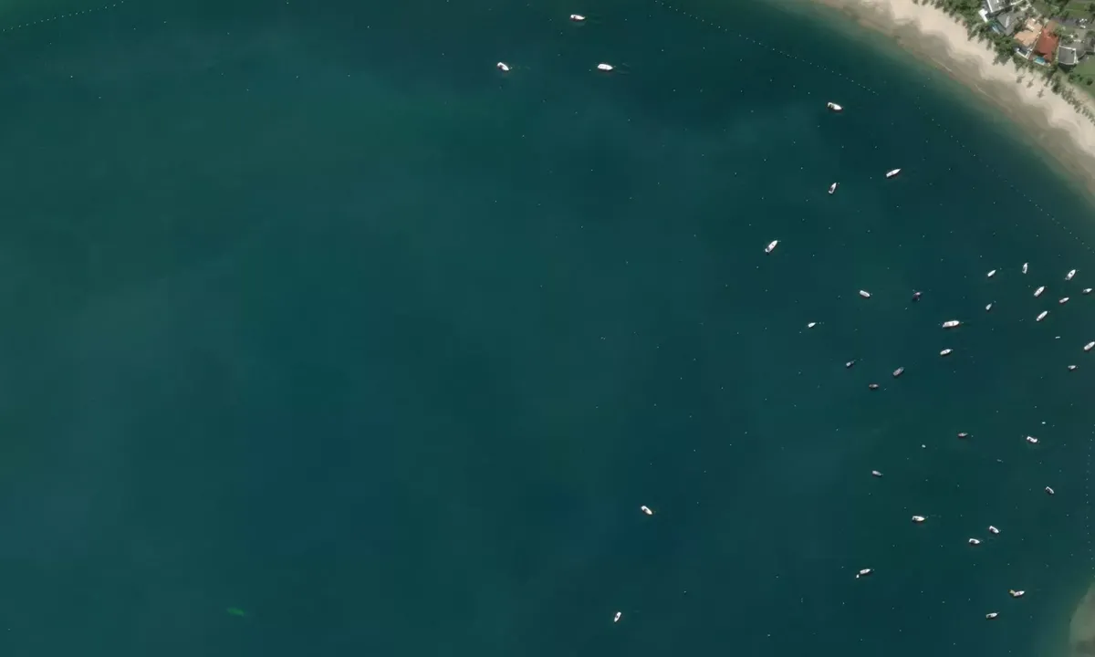 Satelite image of Tabatinga beach
