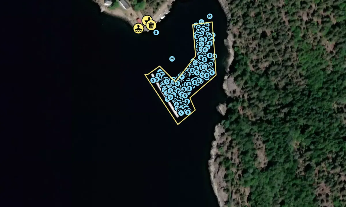 Satelite image of Tåjebukta - Håøya