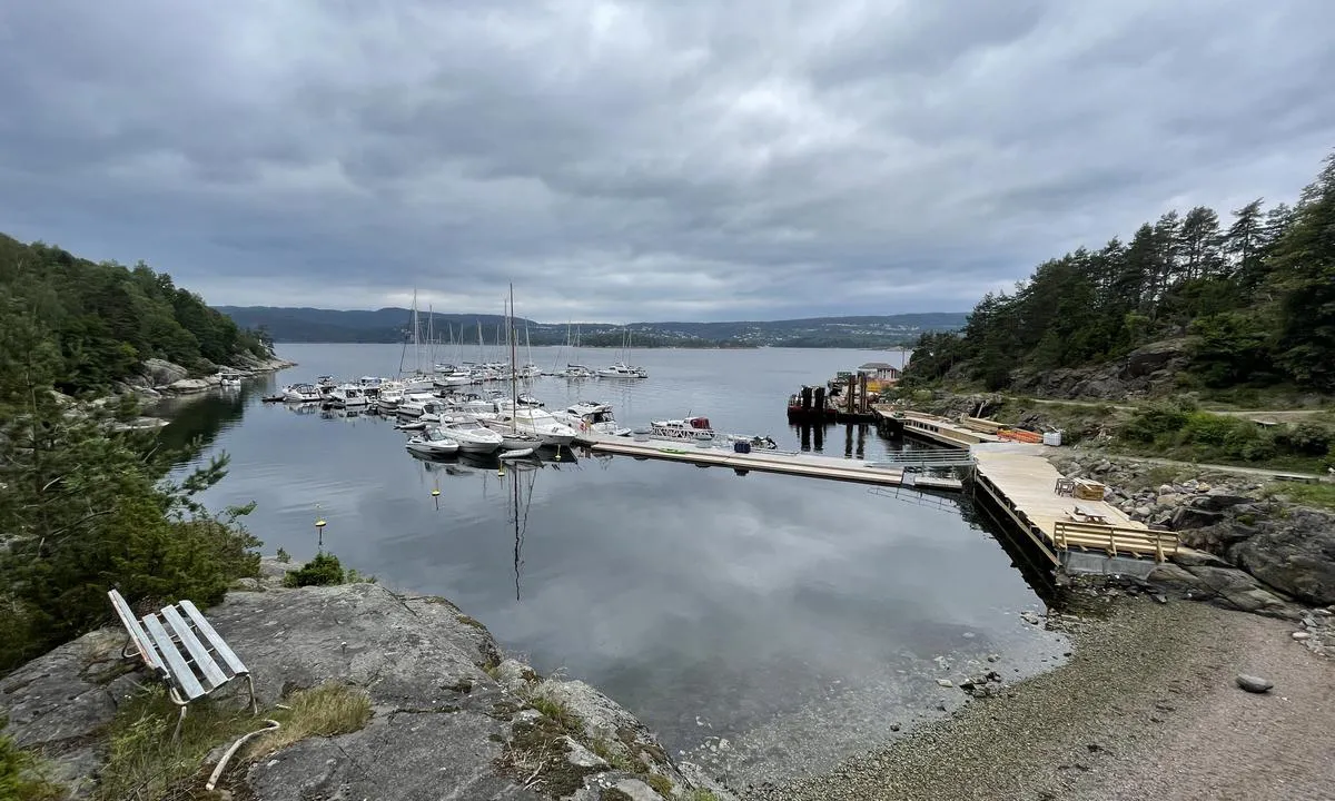 Nytt bryggeanlegg etablert i Tåjebukta i 2021.