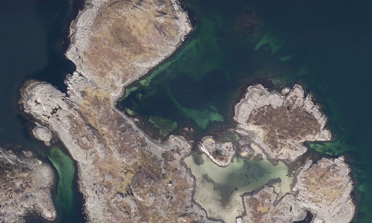 Flyfoto av Talgjeholmen - Stjernerøyene