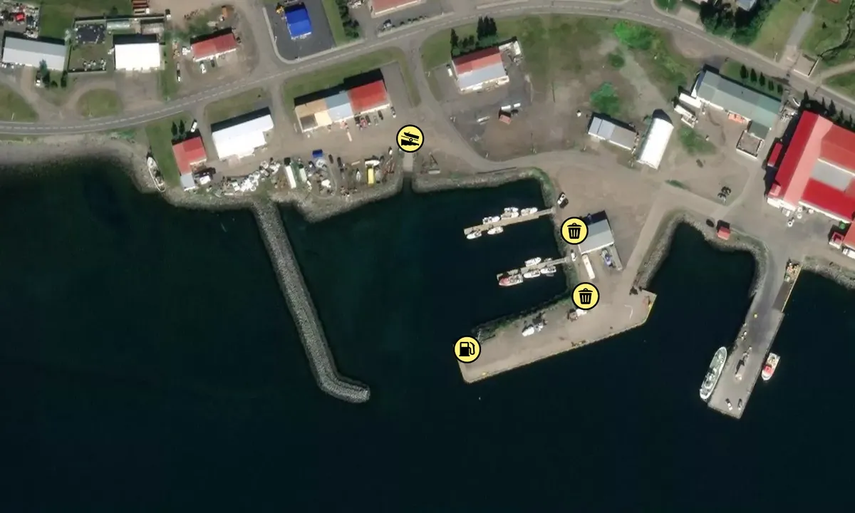 Satelite image of Tálknafjörður höfn