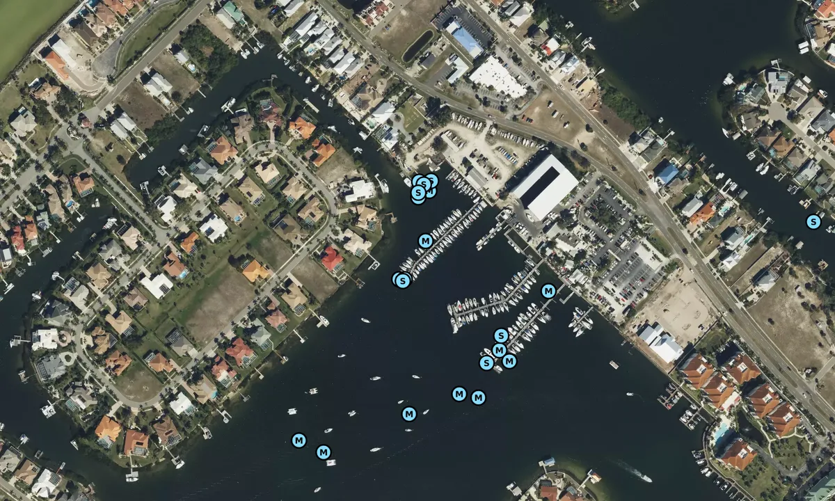 Satelite image of Tampa Sailing Squadron