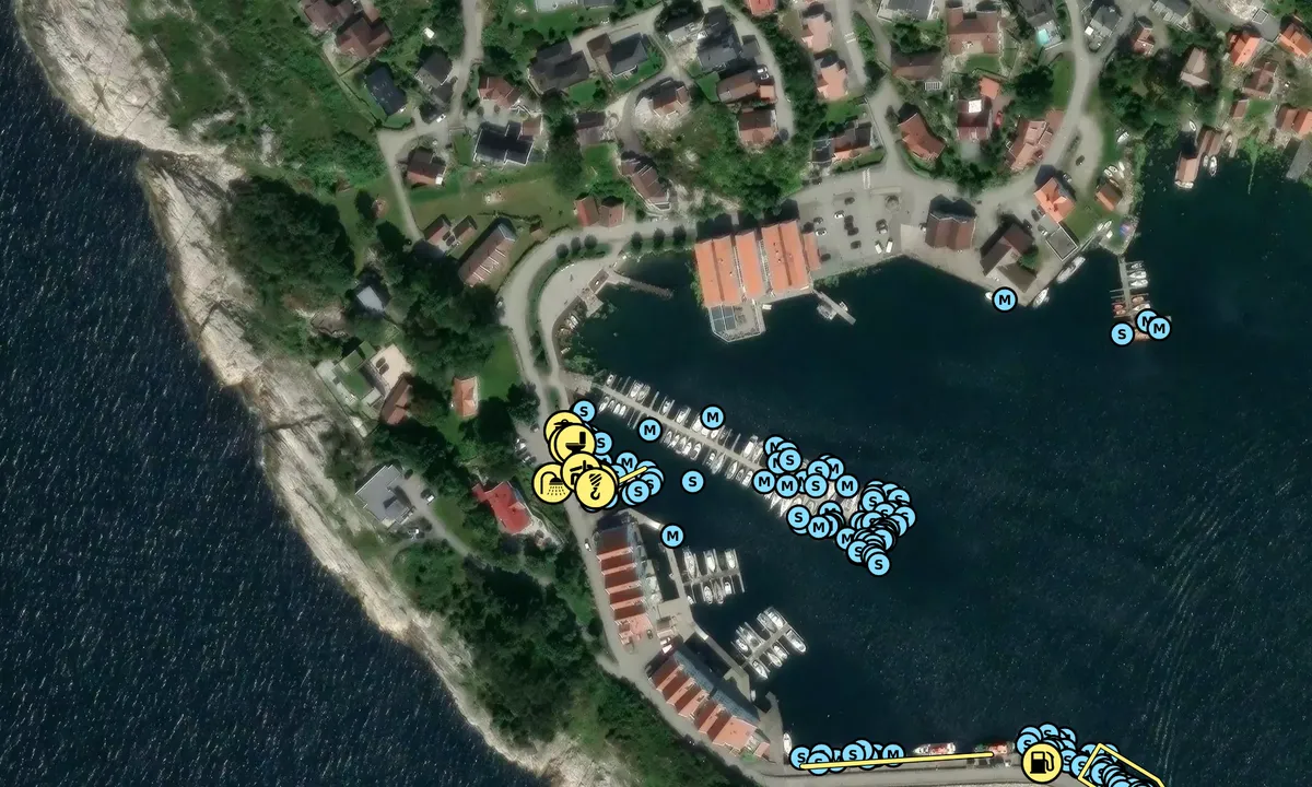 Satelite image of Tananger Båtforening Gjestehavn
