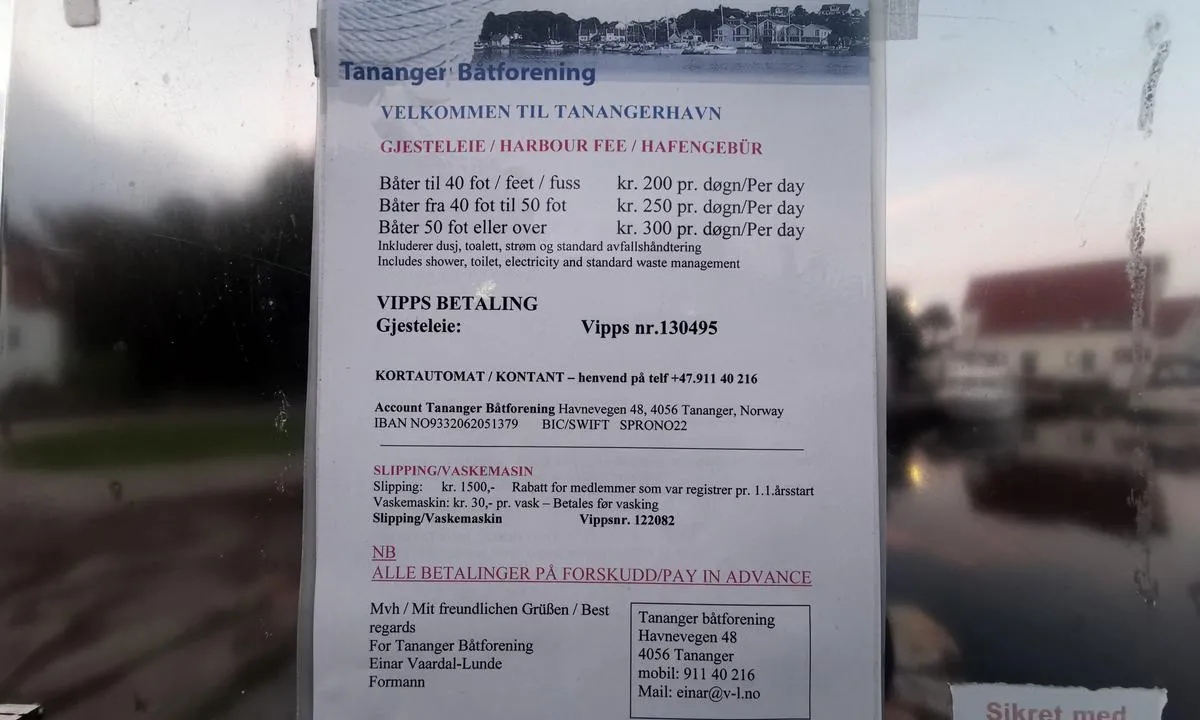 Tananger Båtforening Gjestehavn