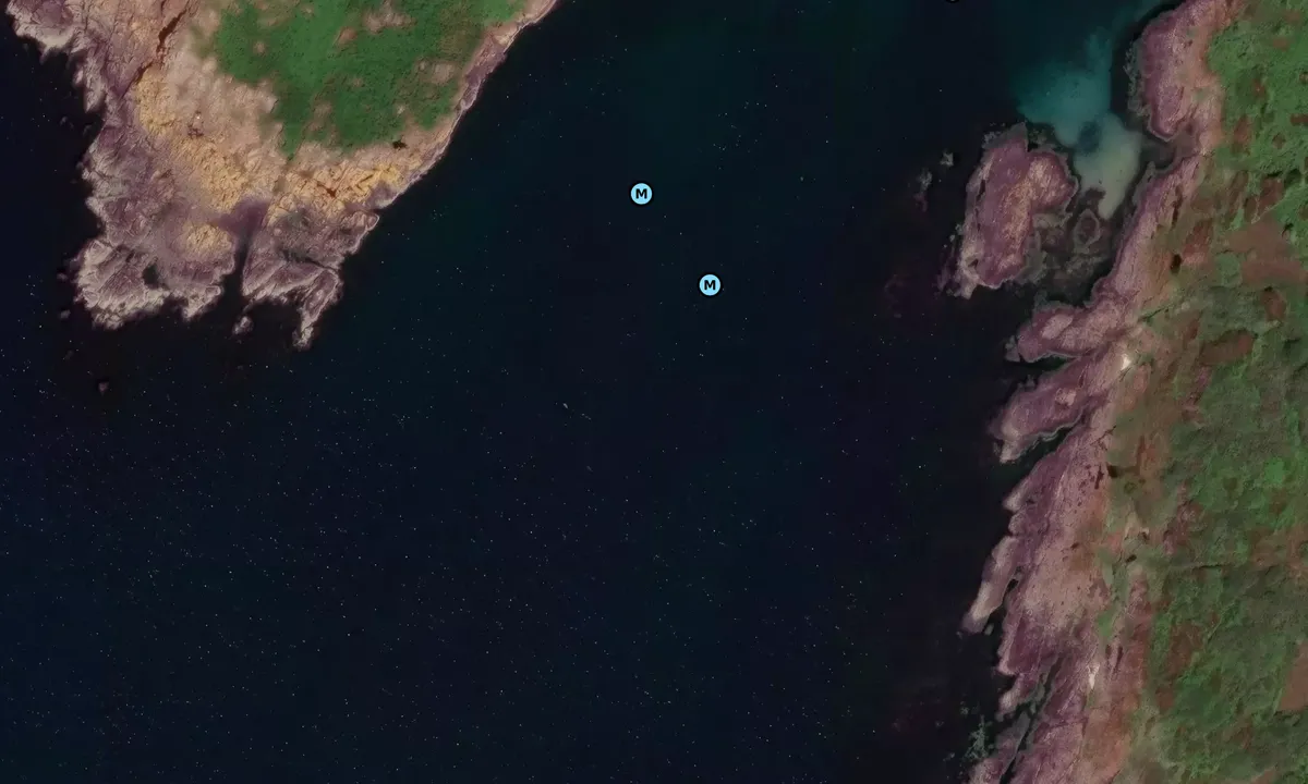 Satelite image of Tarbert West Bay Gigha