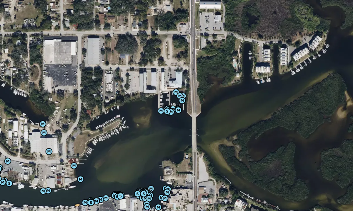 Satelite image of Tarpon Landing Marina