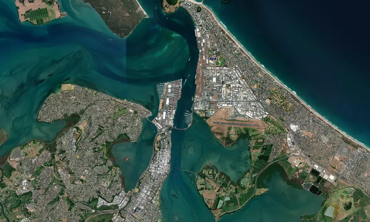 Flyfoto av Tauranga Bridge Marina - Bay of Plenty