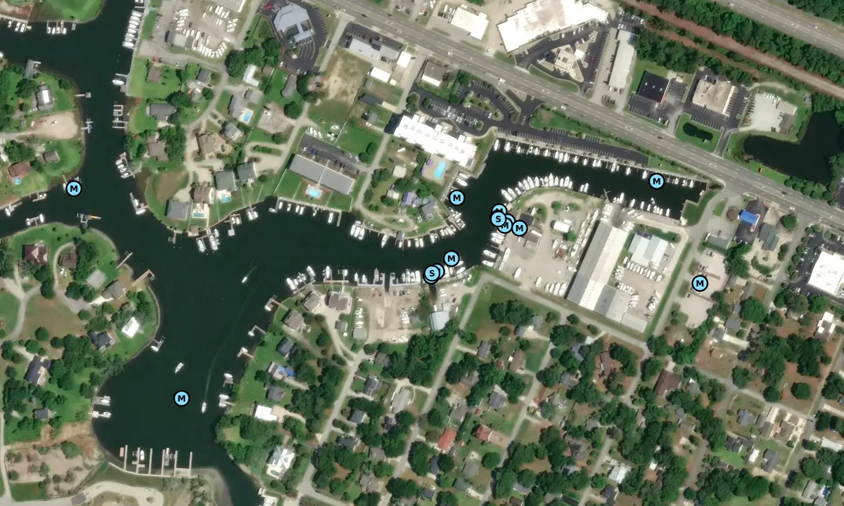 Satelite image of Taylor Boat Works