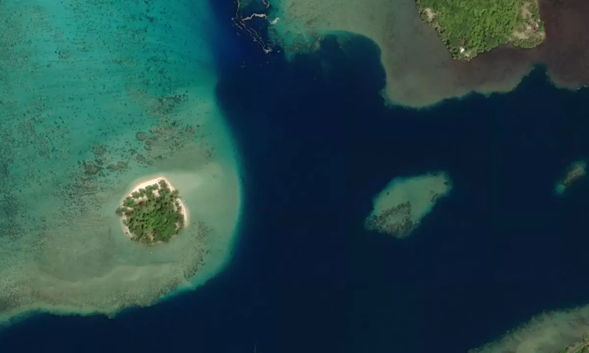 Flyfoto av Teto'Oroa Bay
