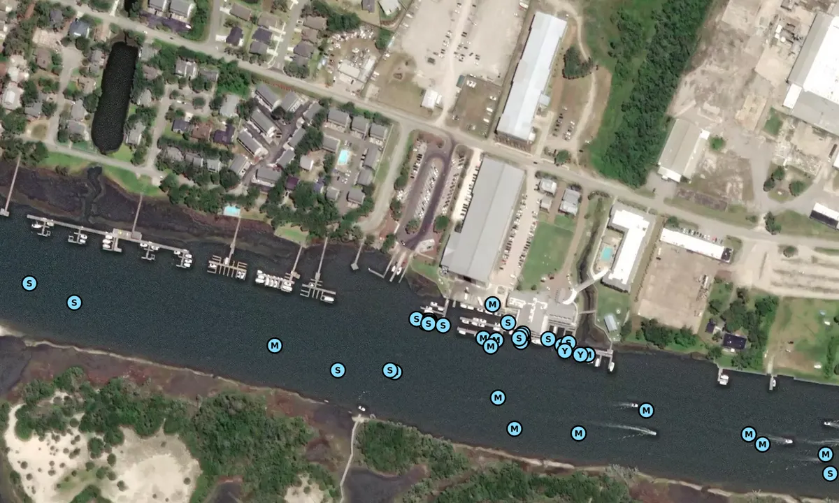 Satelite image of The Boathouse at Front Street Village