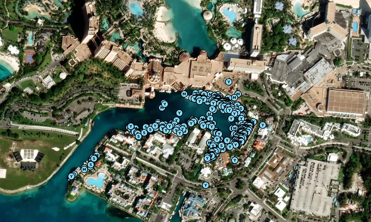 Satelite image of The Marina at Atlantis