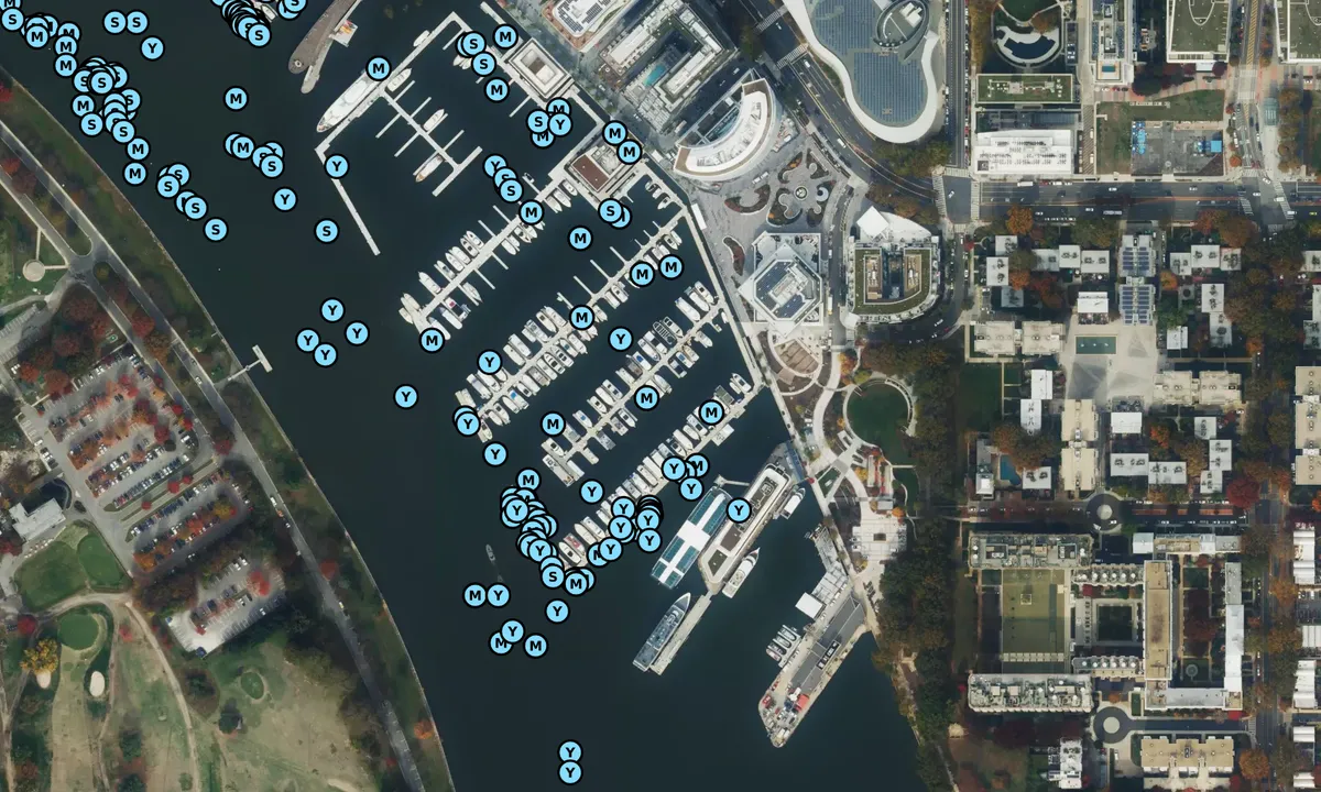 Satelite image of The Wharf Marina - District of Columbia