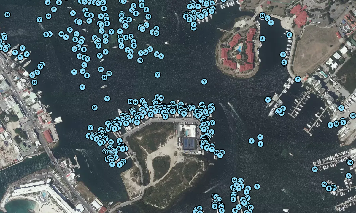 Satelite image of The Yacht Club at Isle de Sol
