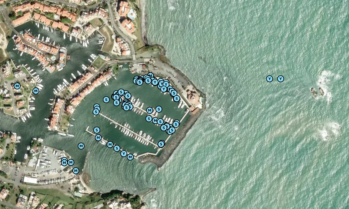 Satelite image of The Yacht Club Marina