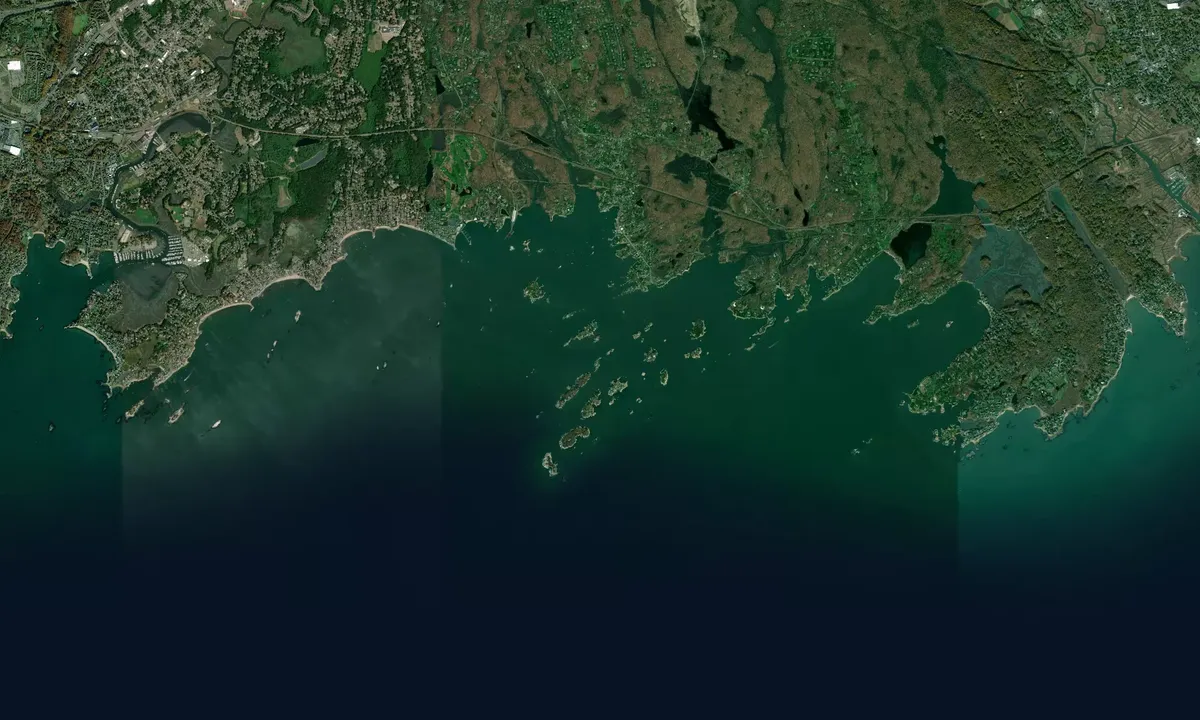 Flyfoto av Thimble Islands