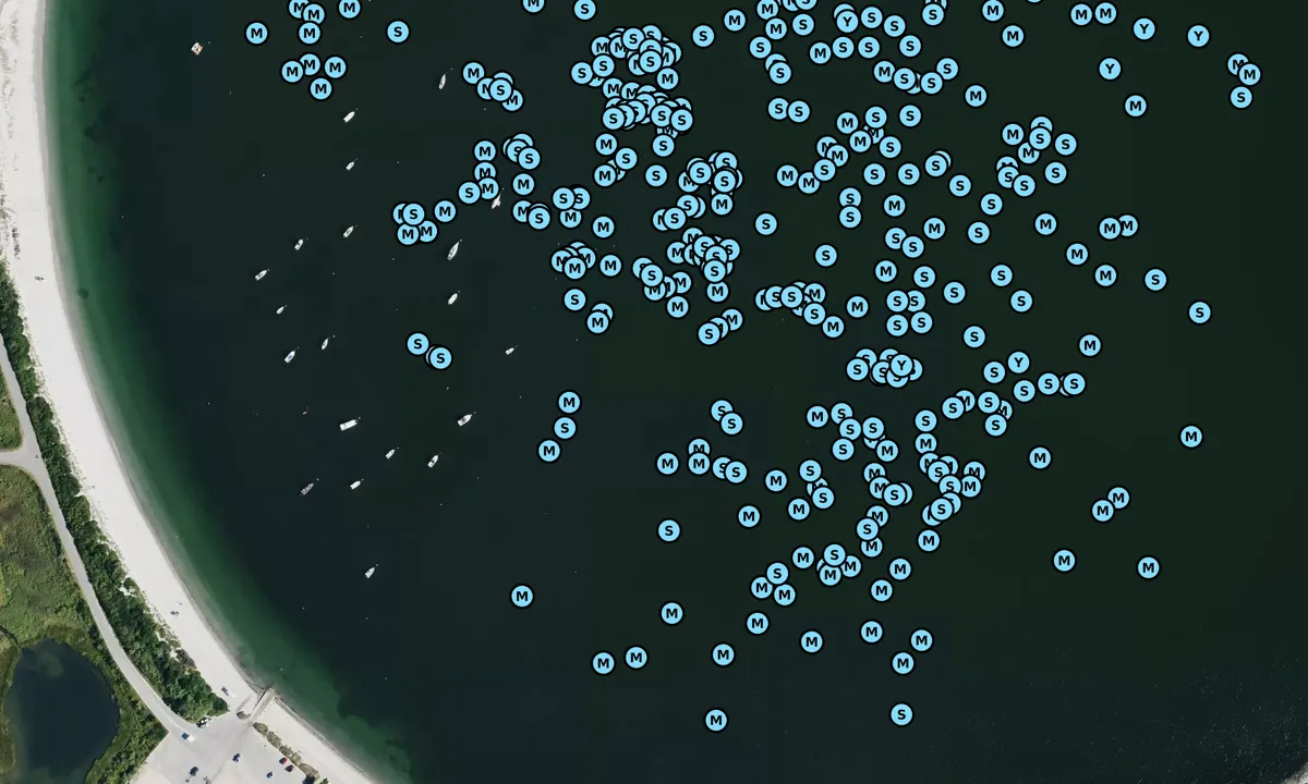 Satelite image of Third Beach