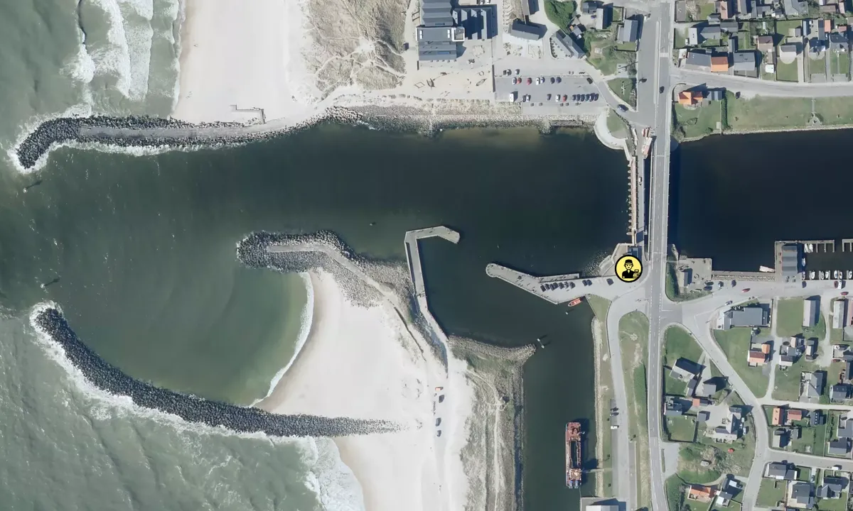 Satelite image of Thorsminde Havn