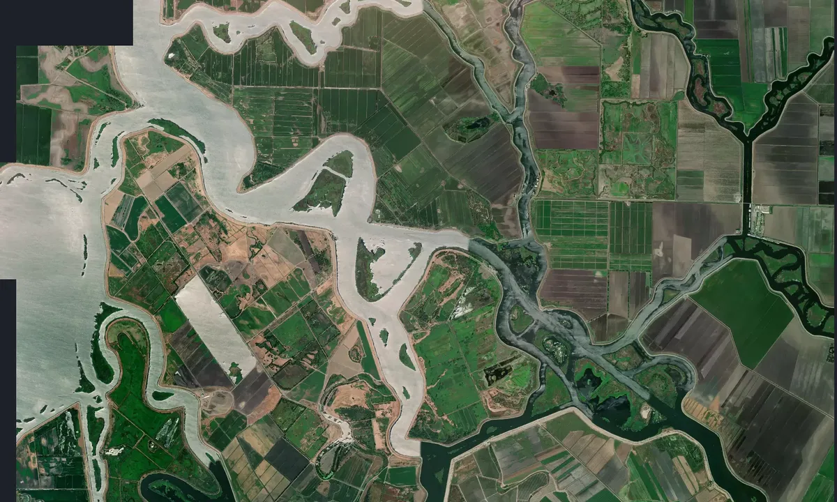 Flyfoto av Threeriver Reach
