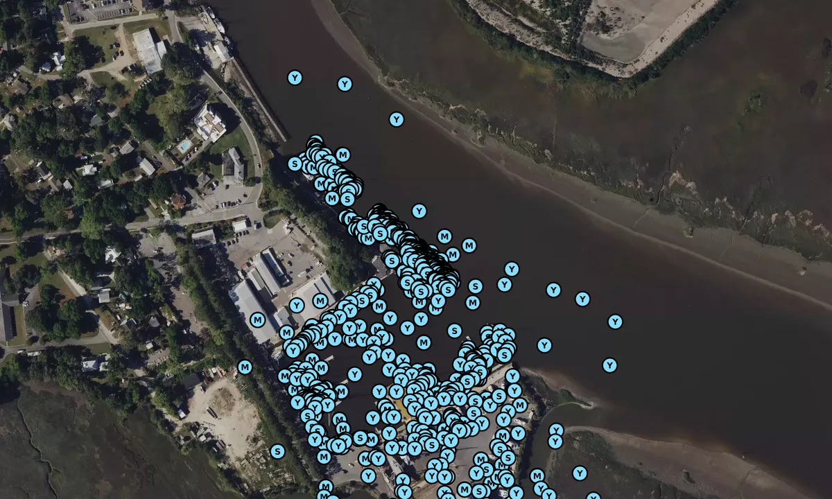 Satelite image of Thunderbolt Marina
