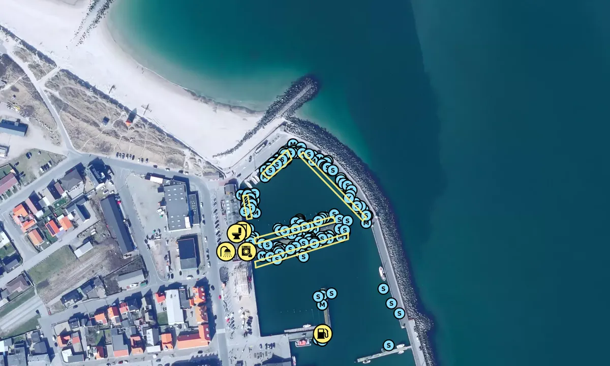 Satelite image of Thyborøn