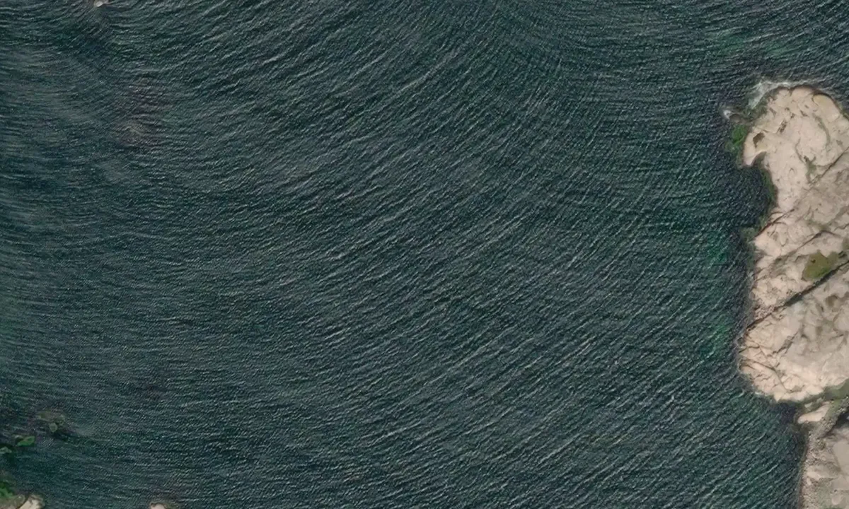 Flyfoto av Tjällsöbukten