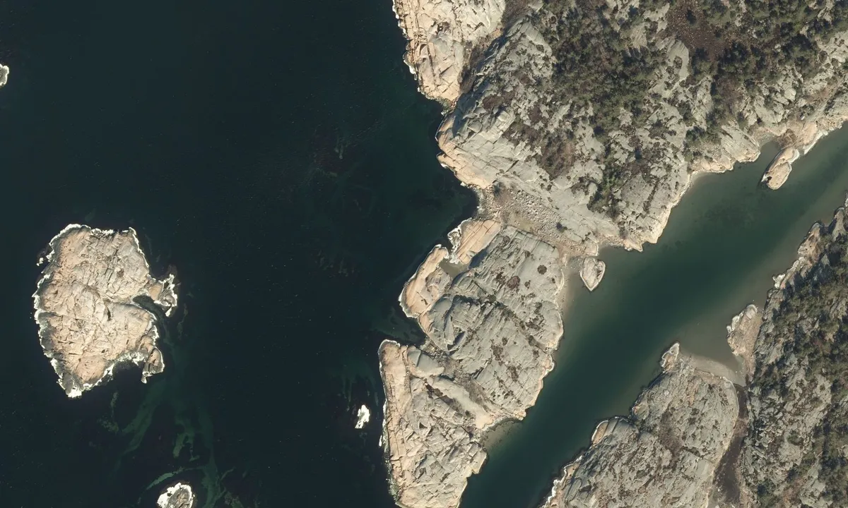 Flyfoto av Tjeldholmen