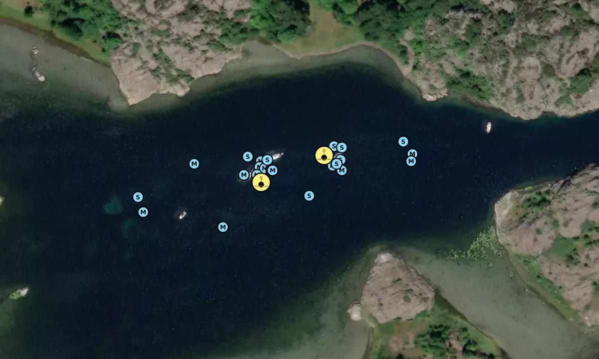 Satelite image of Tjuvsund - Småholmarna