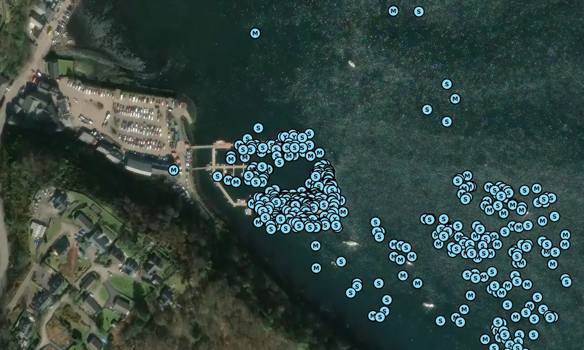 Satelite image of Tobermory Marina
