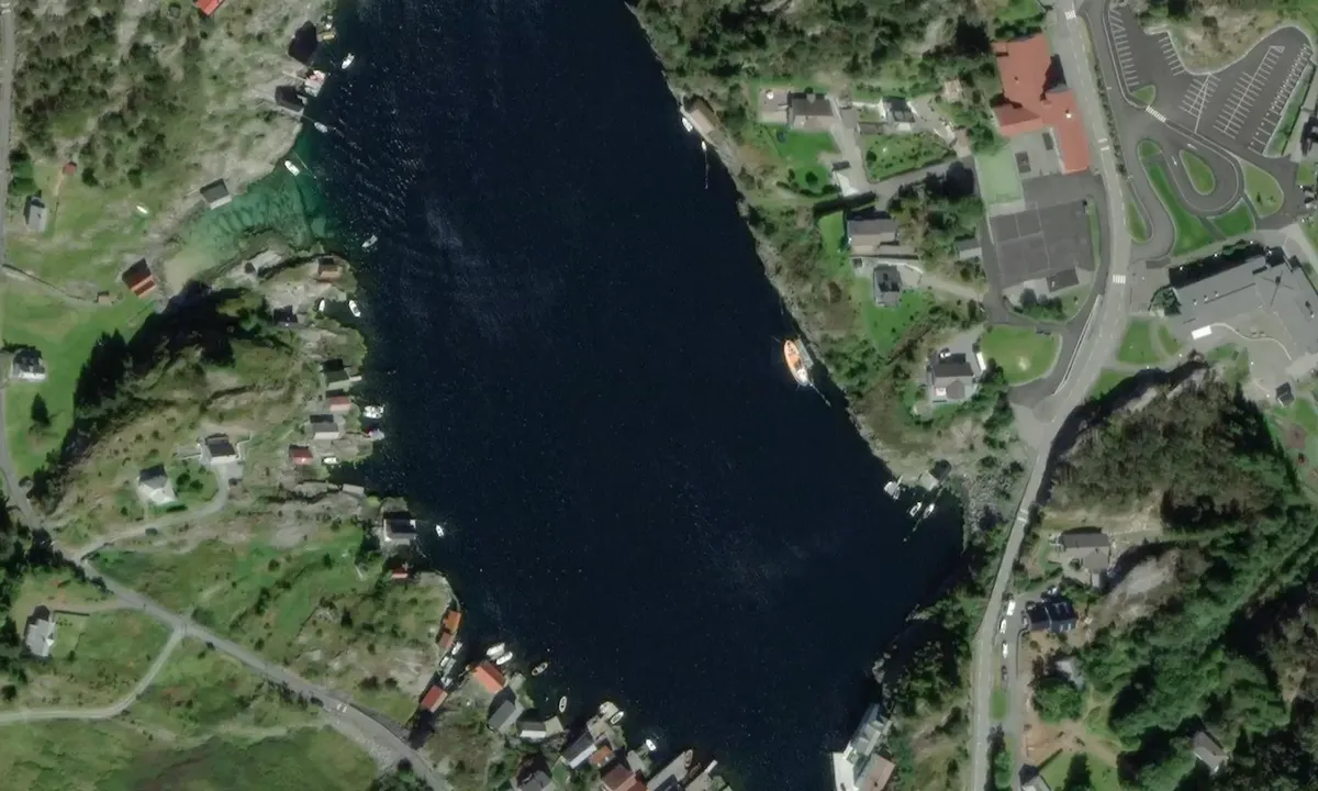 Satelite image of Toftevågen