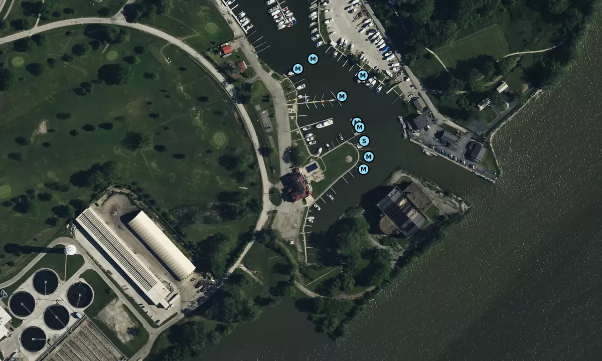 Satelite image of Toledo Yacht Club