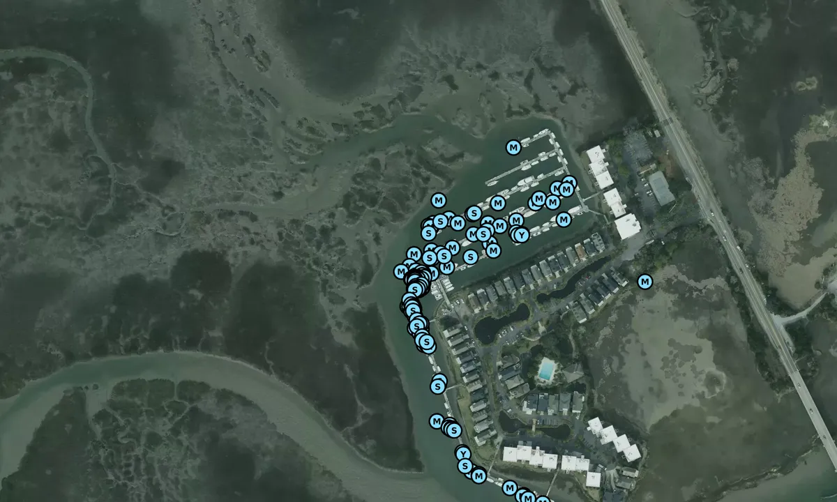 Satelite image of Tolers Cove Marina - Mount Pleasant