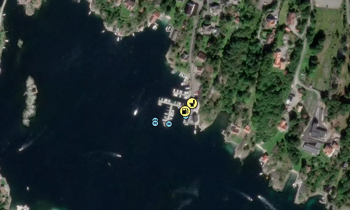 Satelite image of Tømmerstø Brygge