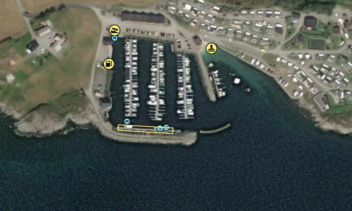 Satelite image of Tornes Småbåthavn