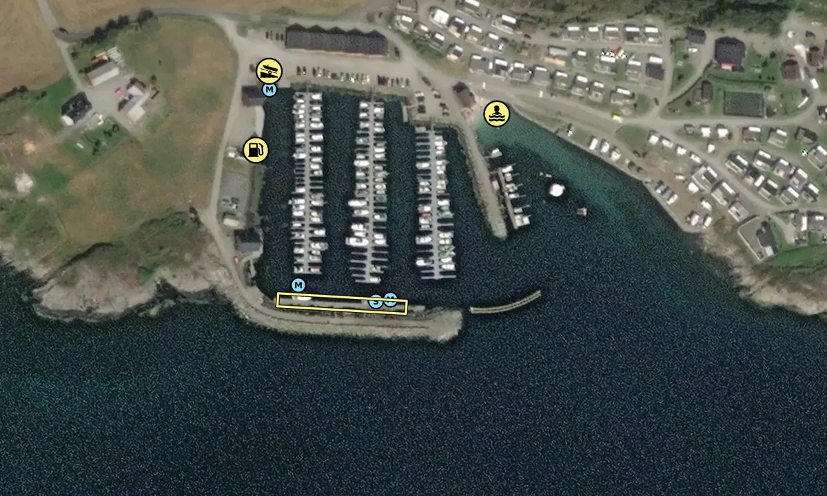 Satelite image of Tornes Småbåthavn