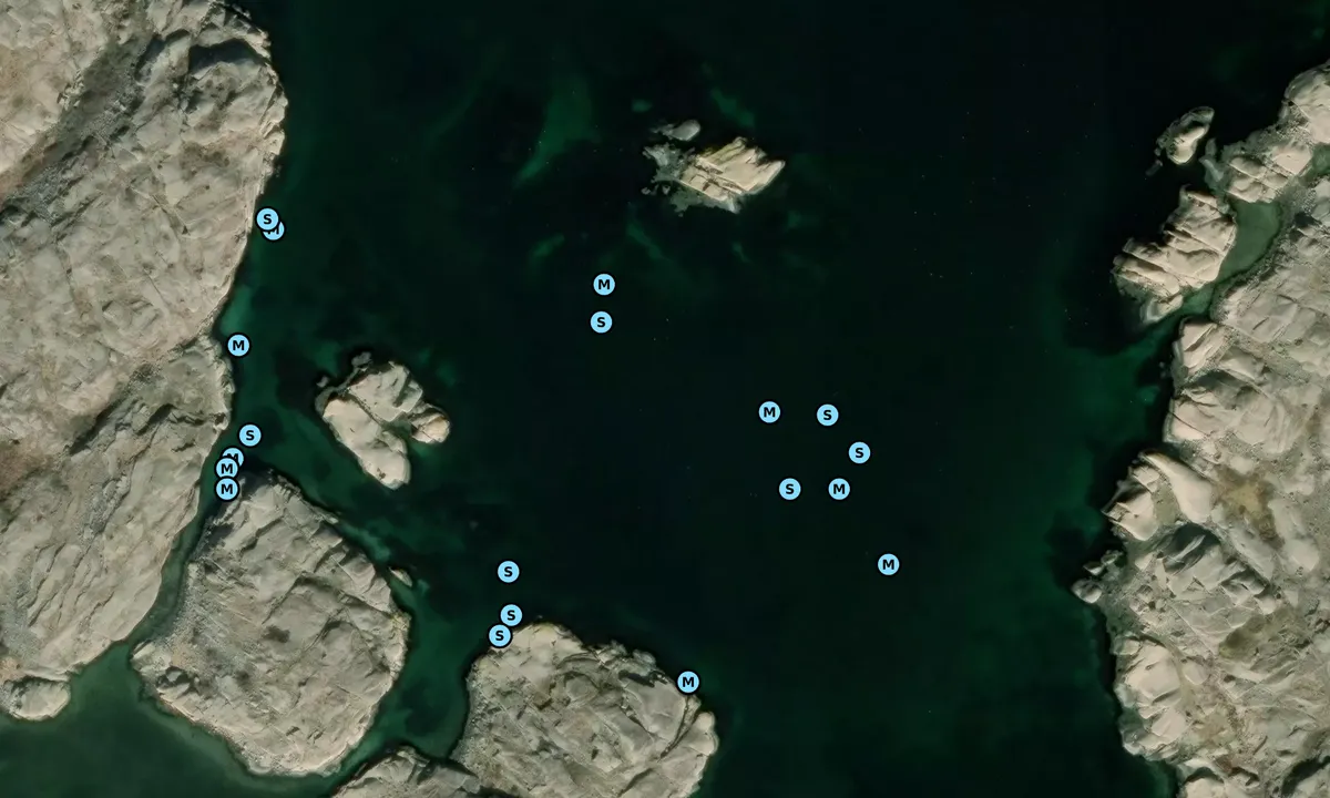 Satelite image of Tornholmen - Barlindarna