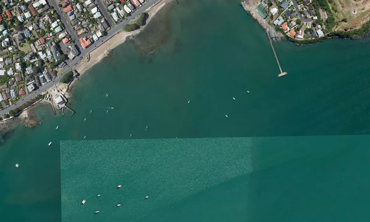 Flyfoto av Torpedo Bay