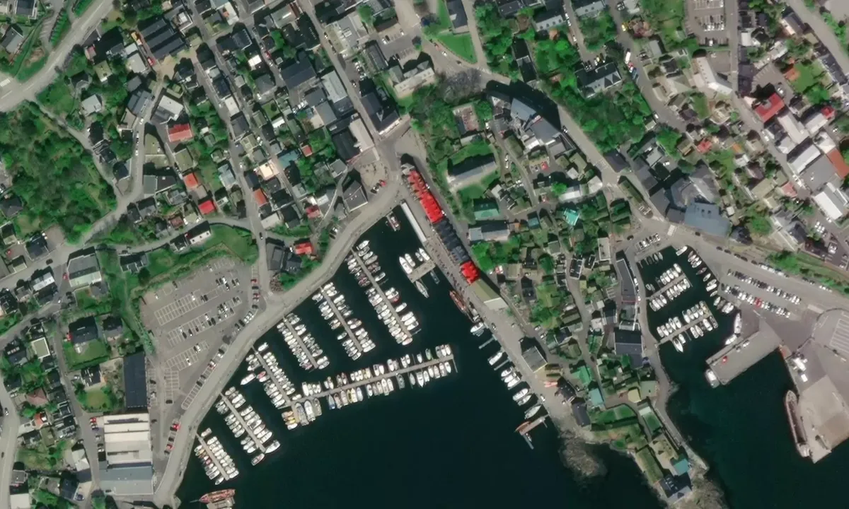 Flyfoto av Torshavn