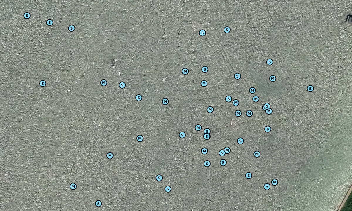 Satelite image of Totland Bay