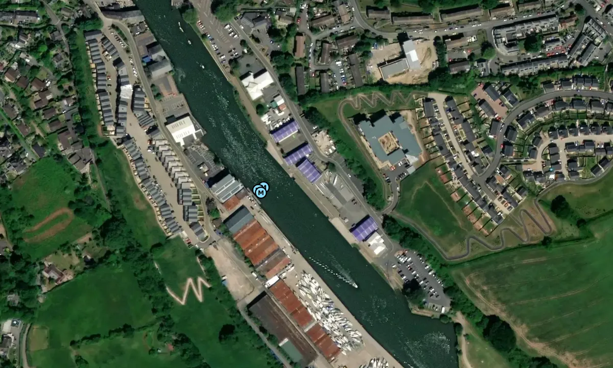 Satelite image of Totnes Town Quay