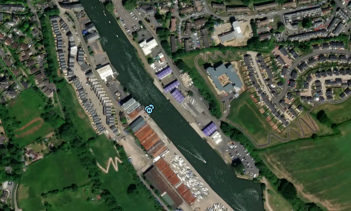 Satelite image of Totnes Town Quay