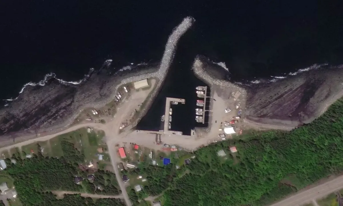 Satelite image of Tourelle Fishing Port