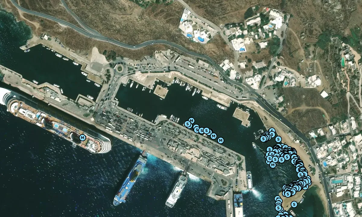 Satelite image of Tourlos Marina