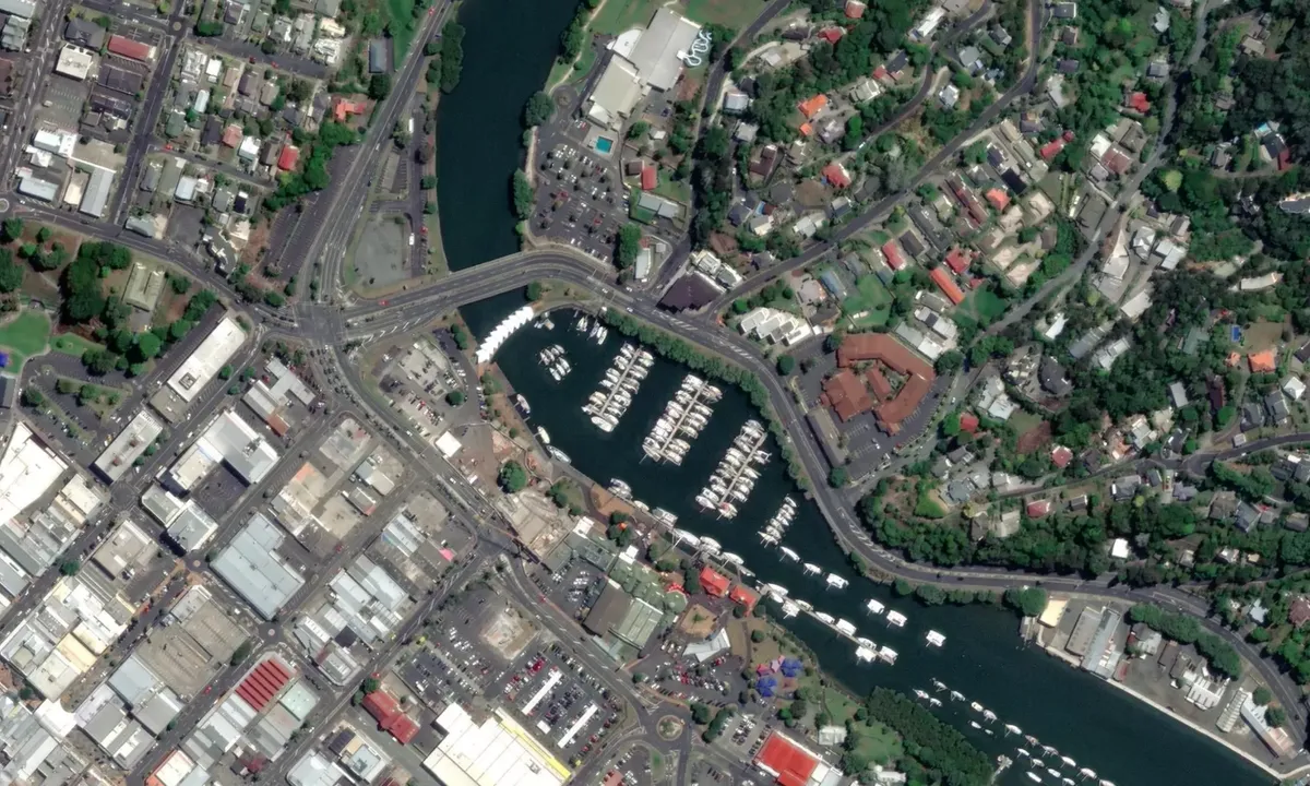 Flyfoto av Town Basin Marina