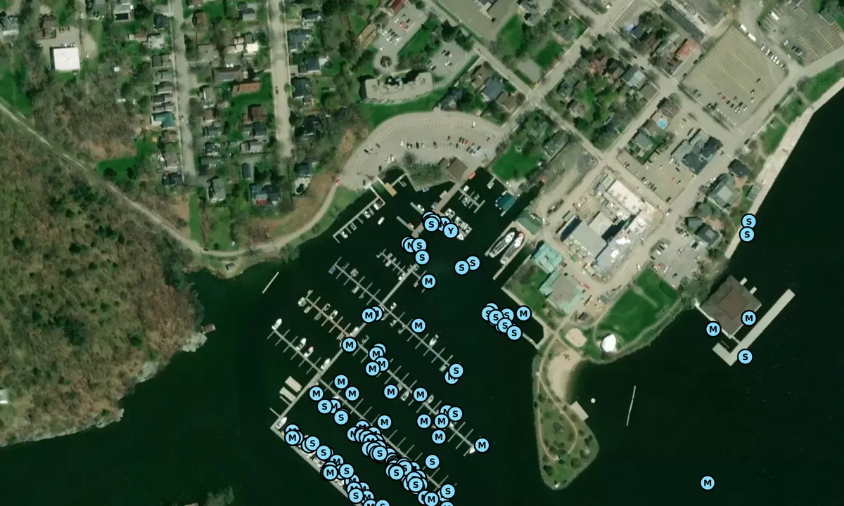Satelite image of Town of Gananoque Municipal Marina