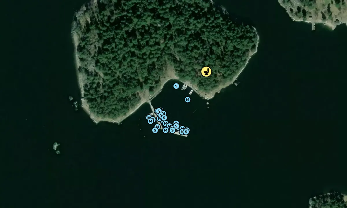 Satelite image of Trälhavets Båtklubb Örsholmen